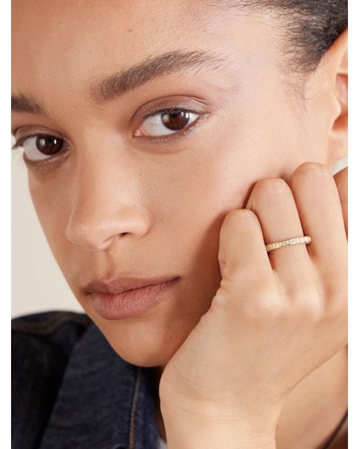 BY PARIAH Natural Triple 14-Karat Recycled Diamond Ring