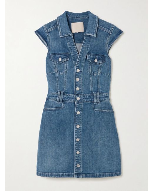 PAIGE Blue Jaxsyn Minikleid Aus Stretch-Denim