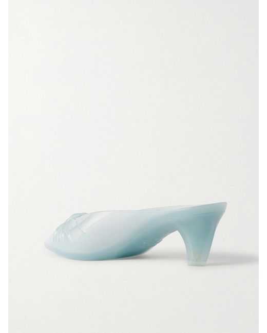 Chloé Blue Ruched Tpu Mules