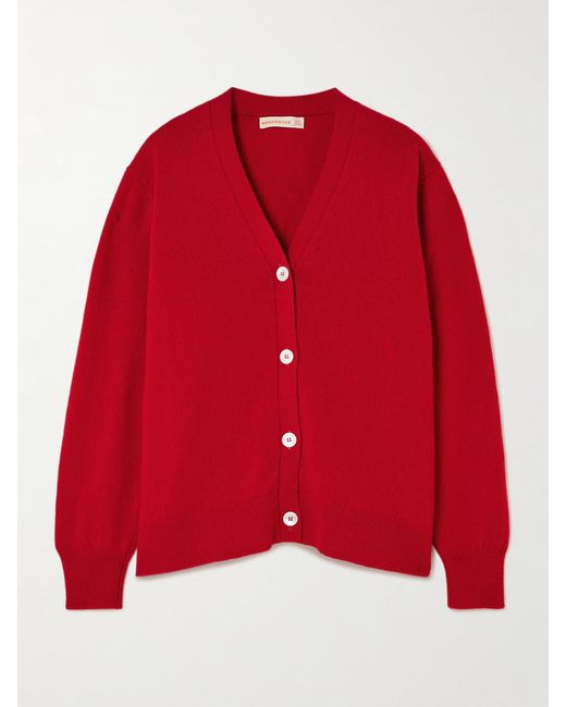&Daughter Red Ava Wool Cardigan