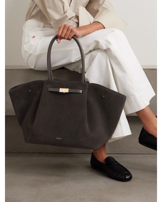 DeMellier London Black New York Large Suede Tote