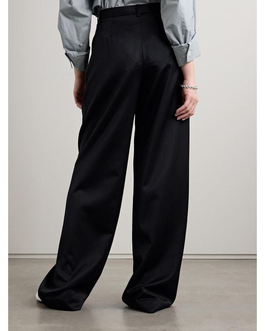 Twp Blue Sullivan Pleated Linen Straight-Leg Pants