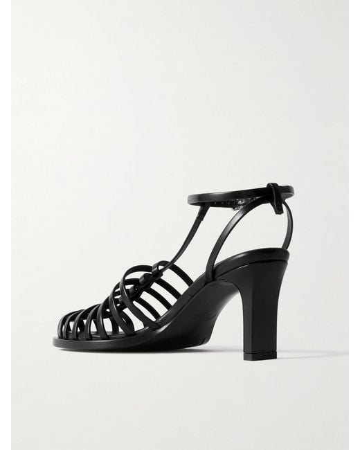 Tod's Black Leather Sandals