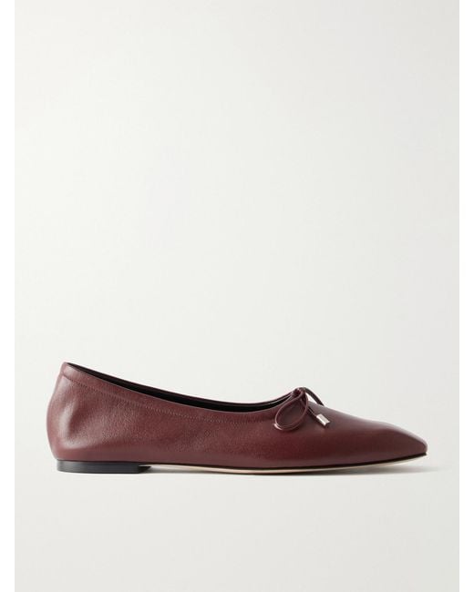 Aeyde Brown Nomi Leather Ballet Flats