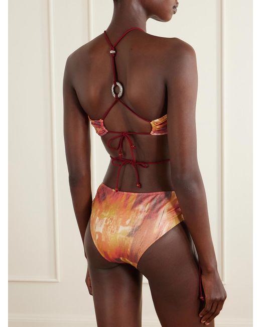 Isabel Marant White Alvina Embellished Bikini Briefs
