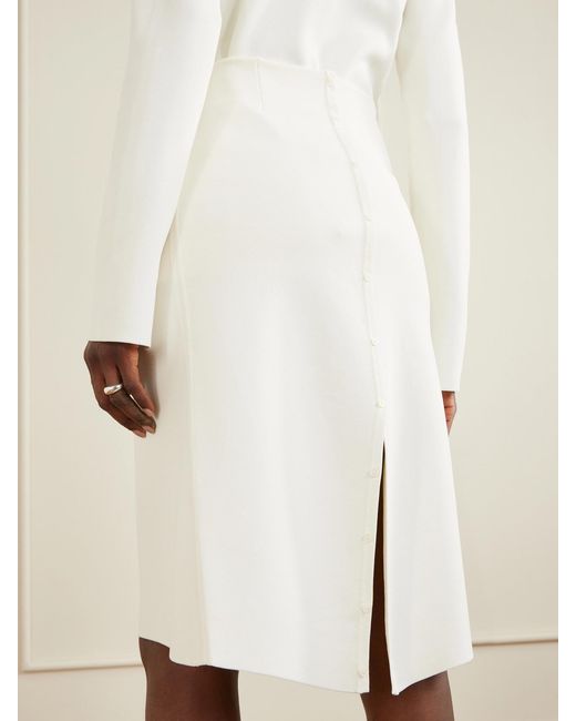 Totême Natural Jersey Midi Skirt