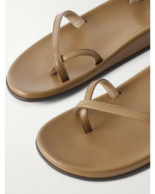 The Row White Hugh Sandalen Aus Leder
