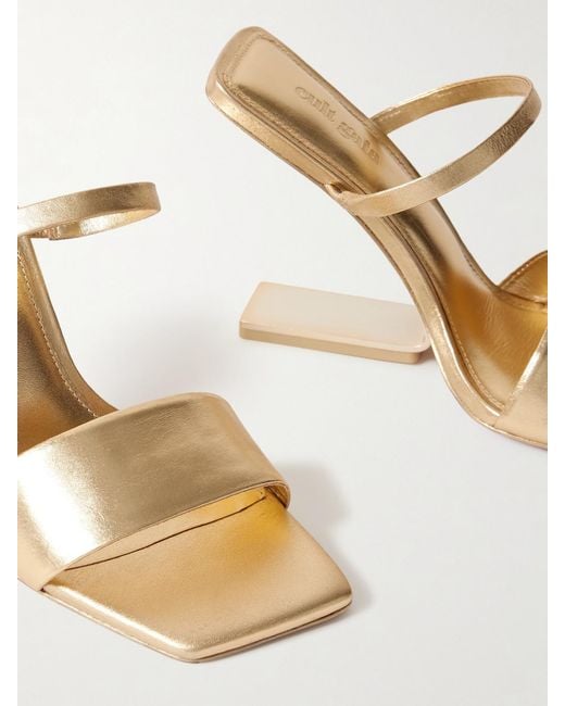 Cult Gaia Natural Rene Leather Sandals