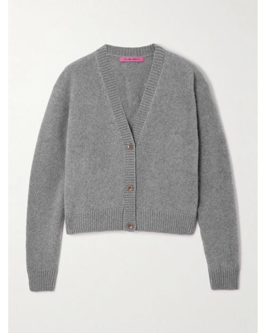 The Elder Statesman Gray Tes Cashmere Cardigan
