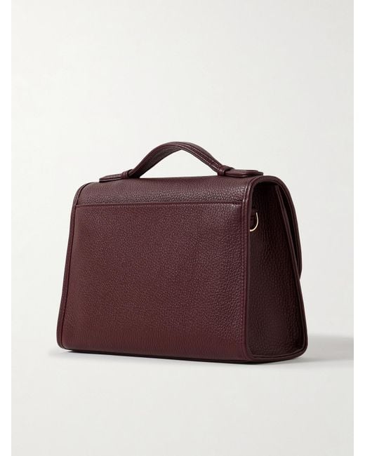 Gabriela Hearst Purple Leonora Medium Textured-Leather Tote