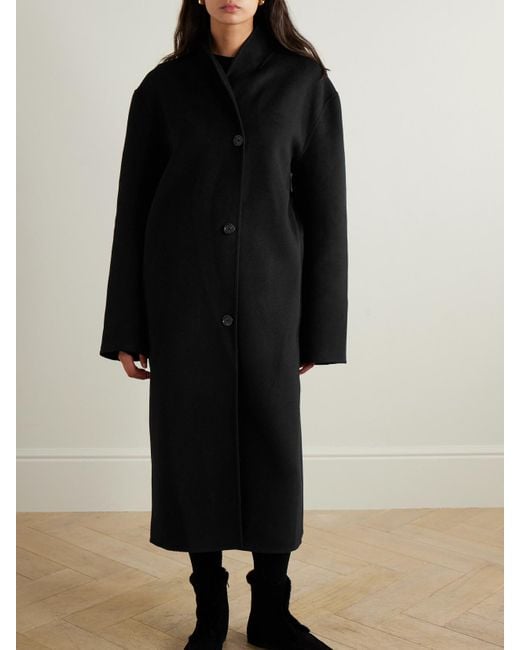 Totême Black Whistler Wool Coat