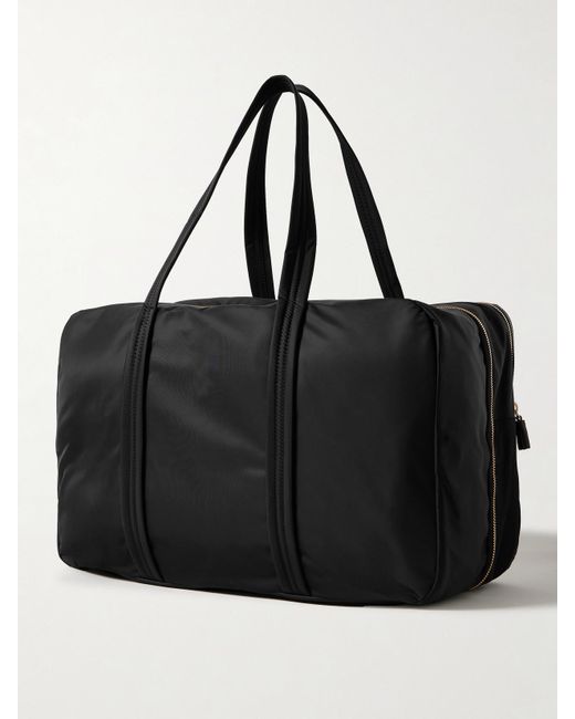 Anya Hindmarch Black 24 Hour Weekender Aus Econyl Mit Lederbesätzen