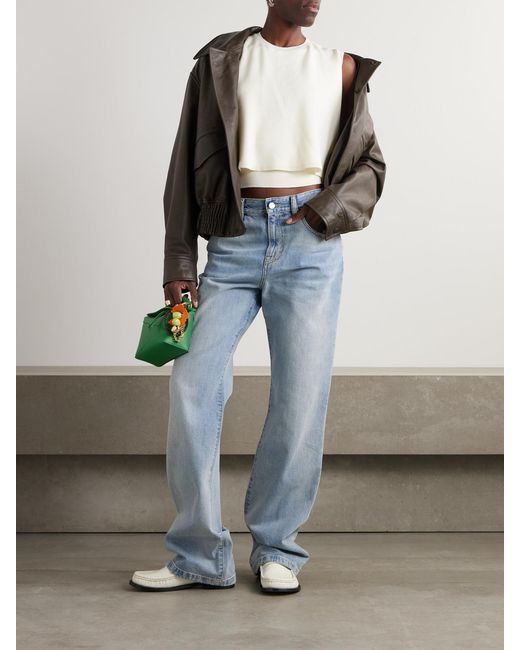 Loewe White Layered Wool-Jersey Top