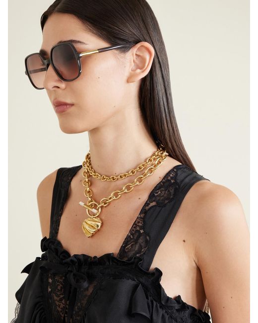 Chloé Natural Acetate Sunglasses