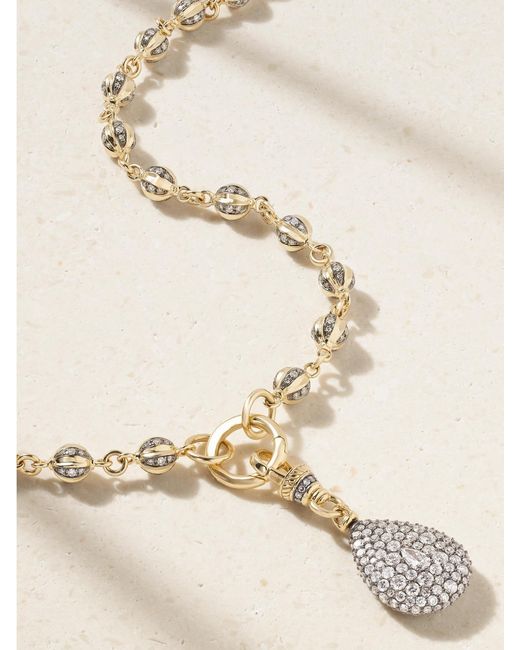 Lucy Delius Natural 14-Karat Diamond Necklace