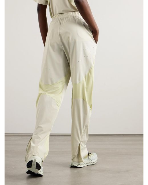 On Shoes Natural Post Archive Facti Mesh-Trimmed Shell Track Pants