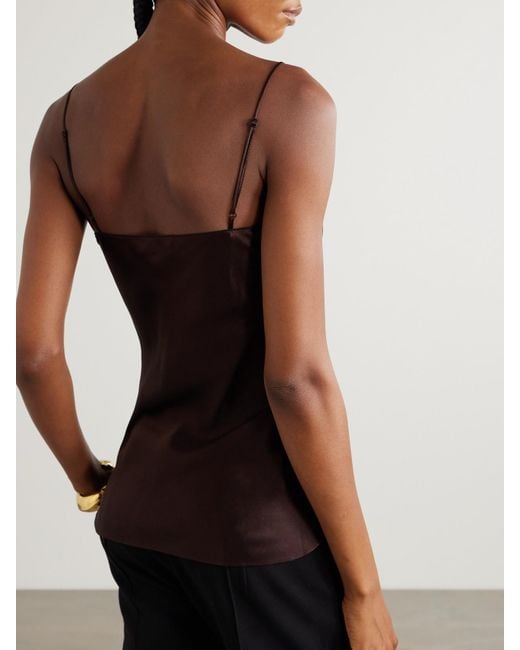 Nili Lotan Red Isabella Silk-Satin Camisole