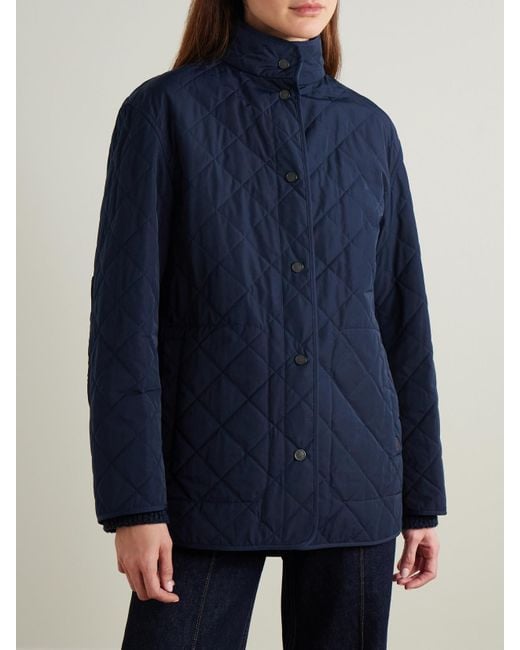 James Purdey & Sons Blue Quilted Shell Jacket