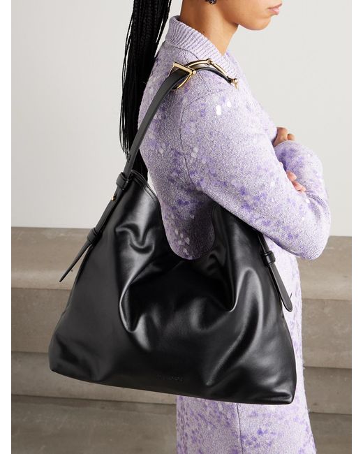 Gucci Black Beatrix Maxi Embellished Leather Tote Bag