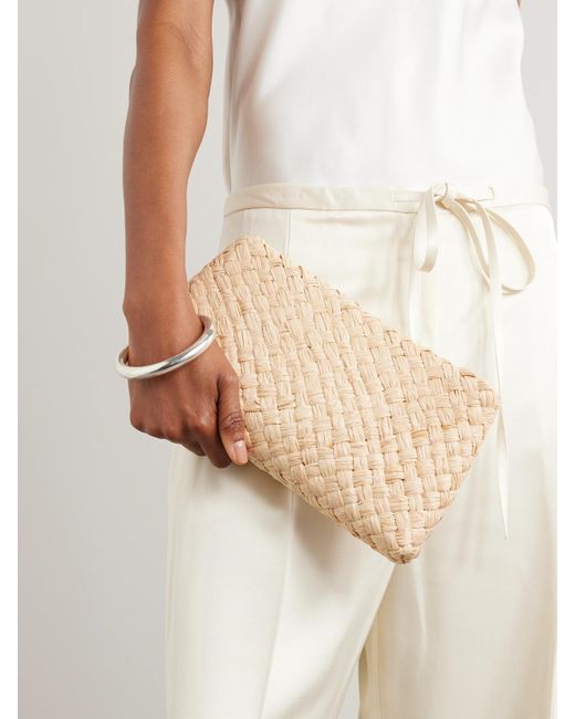 Loeffler Randall Natural Aviva Raffia Clutch