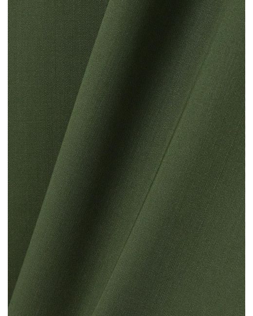 Lemaire Green Wool Midi Wrap Skirt