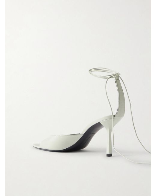 Victoria Beckham Natural Eliza Leather Sandals