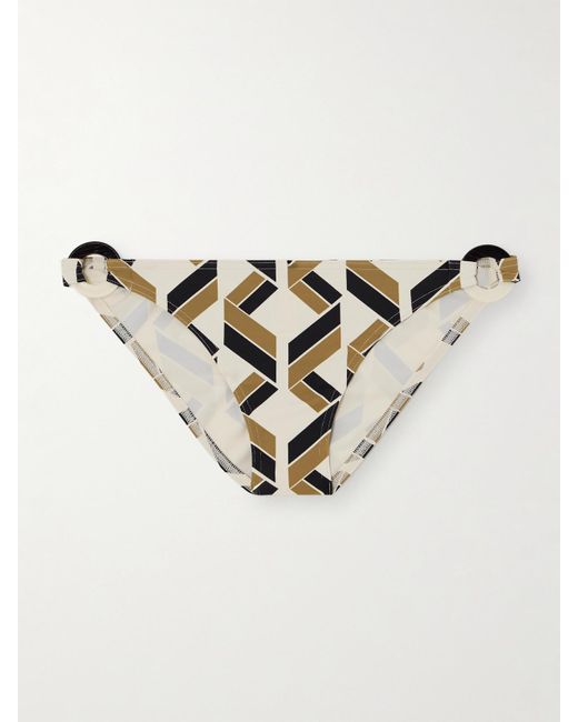 Eres Natural Alchime Embellished Printed Bikini Bottoms