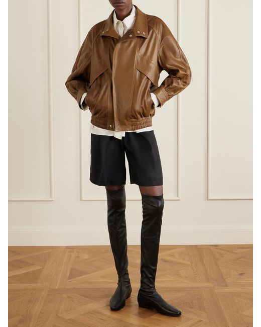 Staud Black Keith Leather Boots