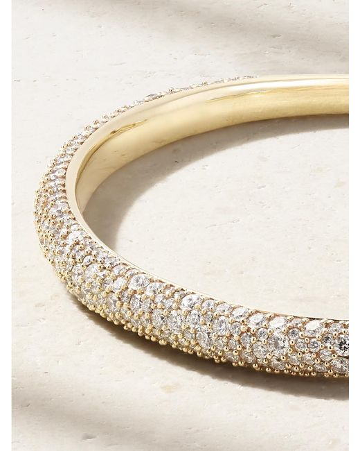 Lucy Delius Natural 14-Karat Recycled Diamond Cuff
