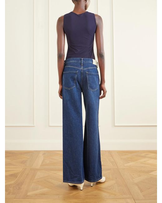 Jil Sander Blue Stretch-Jersey Bodysuit