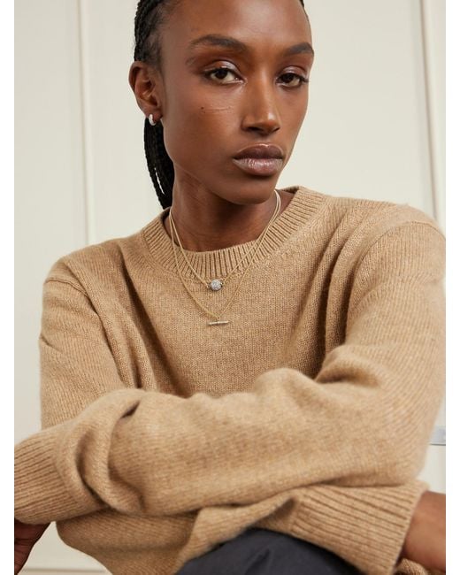 Lucy Delius Natural Baby T-Bar 14-Karat Diamond Necklace