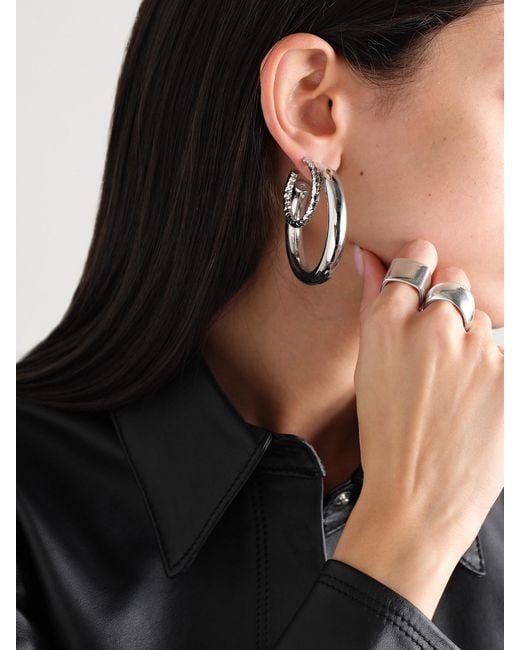 Jennifer Fisher Natural Jamma Baby-Plated Hoop Earrings