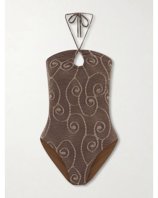 SARA CRISTINA Brown Bahia One-Piece