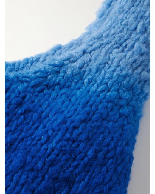 Sac Porté Épaule En Cachemire Brossé À Dégradé Ino Gabriela Hearst en coloris Blue