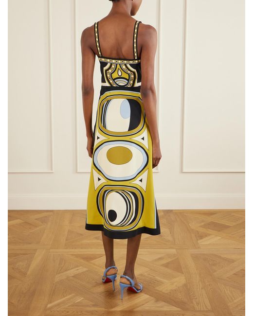 LaDoubleJ White Buy Me A Martini Printed Crepe Midi Dress