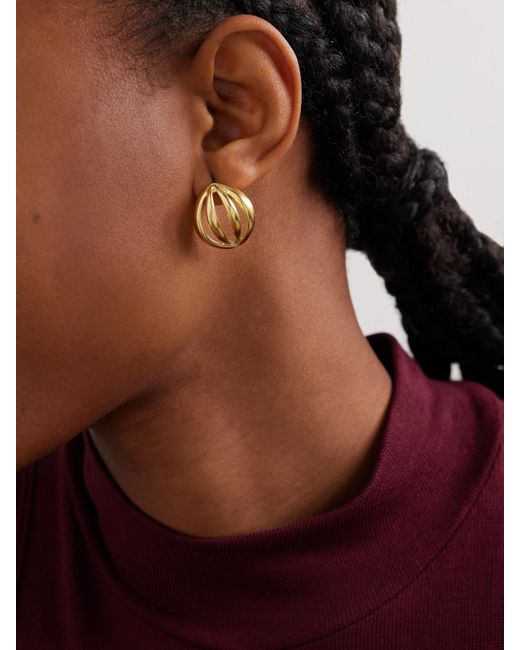 YSSO Metallic Flower Bud Mini-Plated Earrings