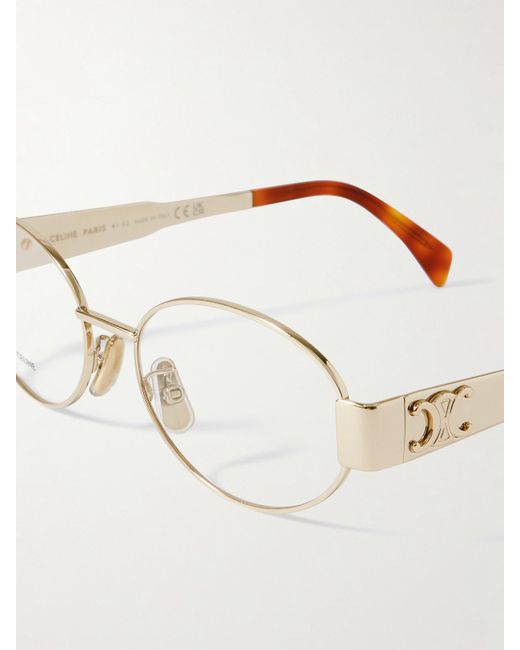 Céline Natural Triomphe Oval-Frame-Tone Optical Glasses
