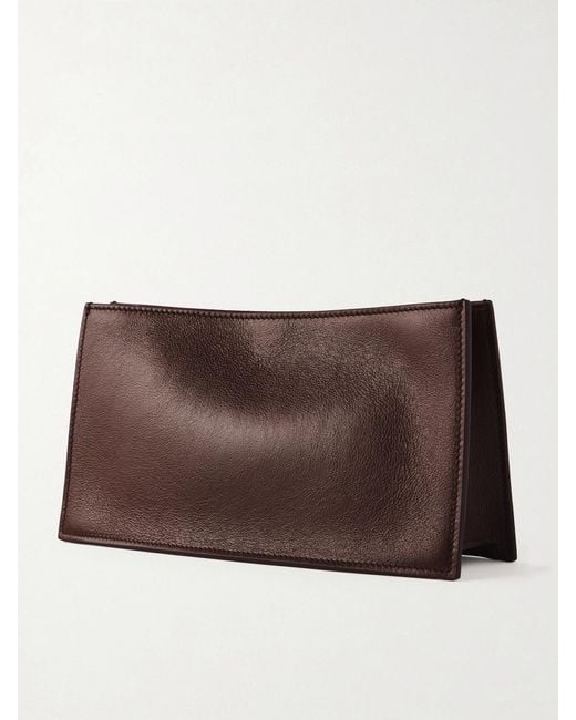 Metier Brown Ease 28 Leather Clutch