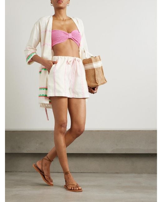 Short En Coton À Rayures Safia Lemlem en coloris Pink