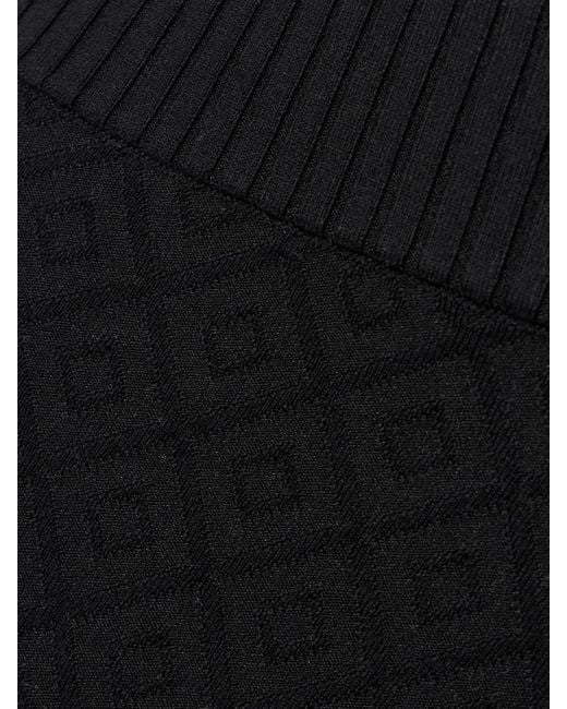 High Sport Black Kick It Cropped Cotton-Blend Jacquard Flared Pants