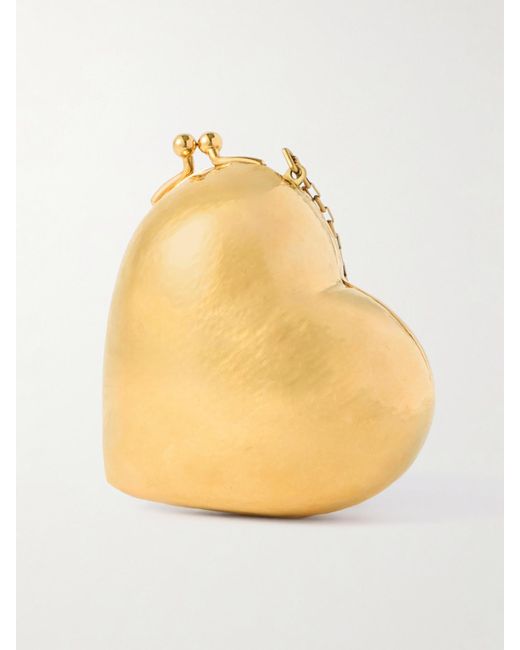Saint Laurent Metallic Evening-Tone Clutch
