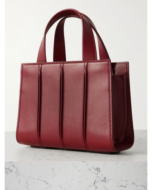 Sac À Main En Cuir À Plis Whitney Bag 3 Micro Max Mara en coloris Red