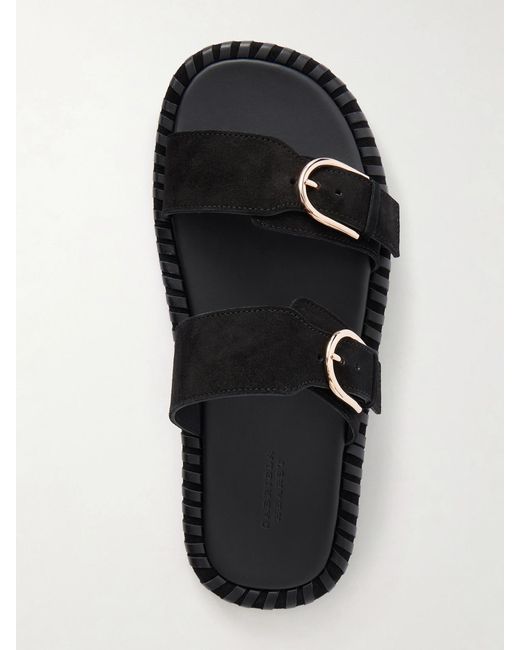 Gabriela Hearst Black Sage Suede Flats
