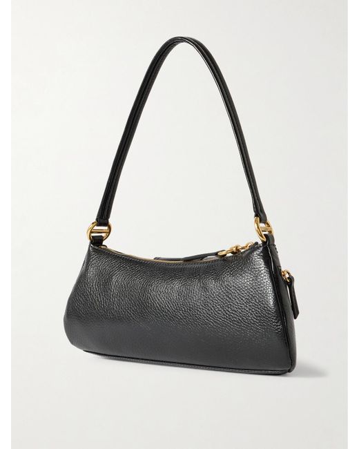 Chloé Black The 99 Schultertasche Aus Strukturiertem Leder Mit Verzierung