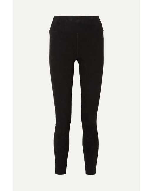 SPRWMN Black Suede Leggings
