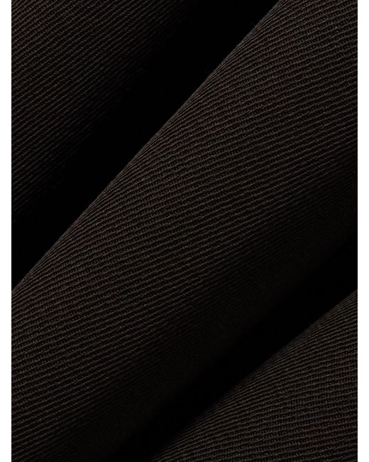 Proenza Schouler Black Bronwyn Midikleid Aus Twill Mit Falten