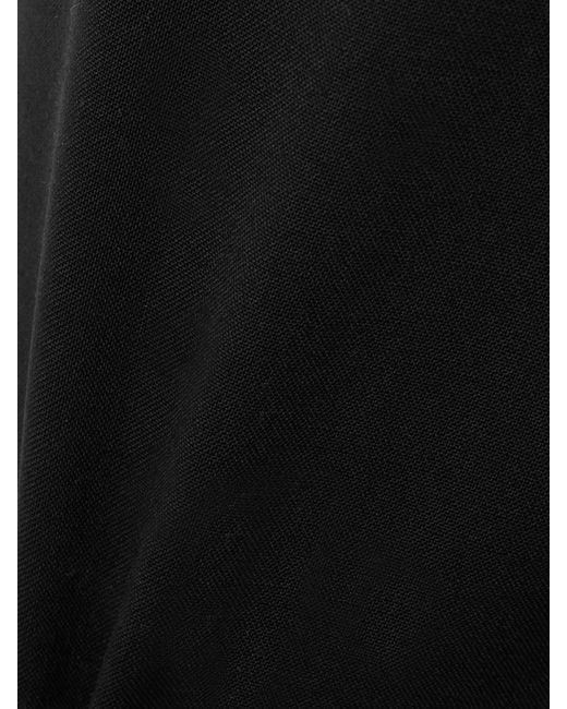 Courreges Black Schlaghose Aus Einer Wollmischung Mit Schnalle Und Cut-Out