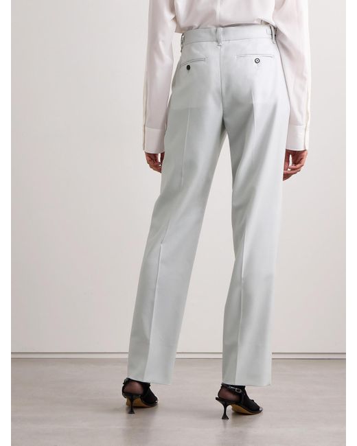 Proenza Schouler White Teddy Hose Mit Geradem Bein Aus Baumwoll-Twill