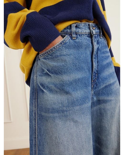 Nili Lotan Blue Tribeca Cotton-Blend Jeans