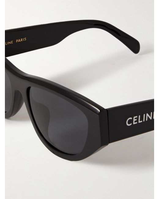 Céline Black Monochroms 01 Sonnenbrille Mit Cat-Eye-Rahmen Aus Azetat